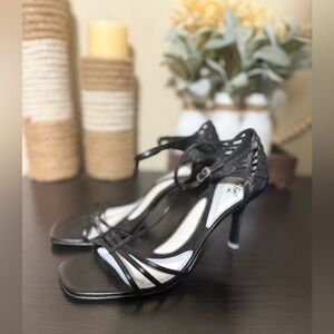 Carlos by Carlos Santana Premier Black Strappy Heels Size 7